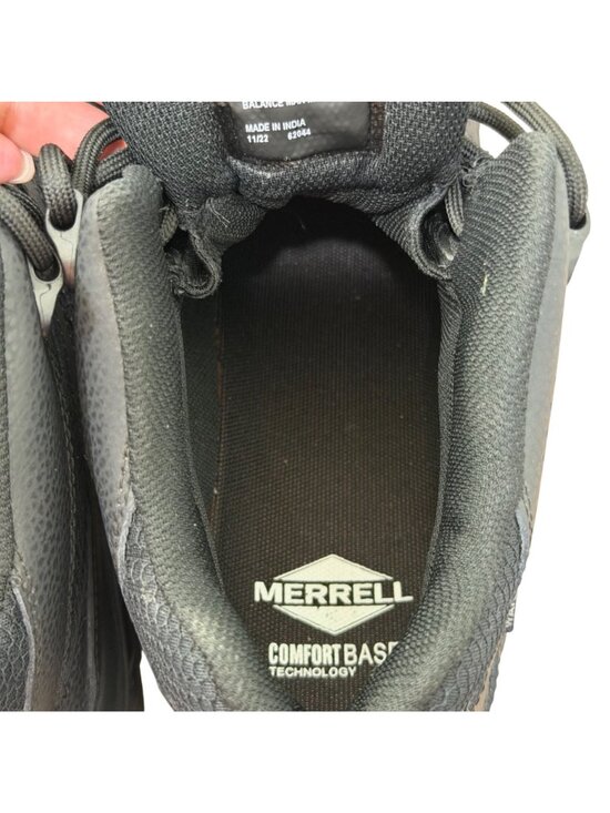 Merrell Mens Black Tactical Hiking Boots Size 9 Medium Leather & Mesh Upper main image 9